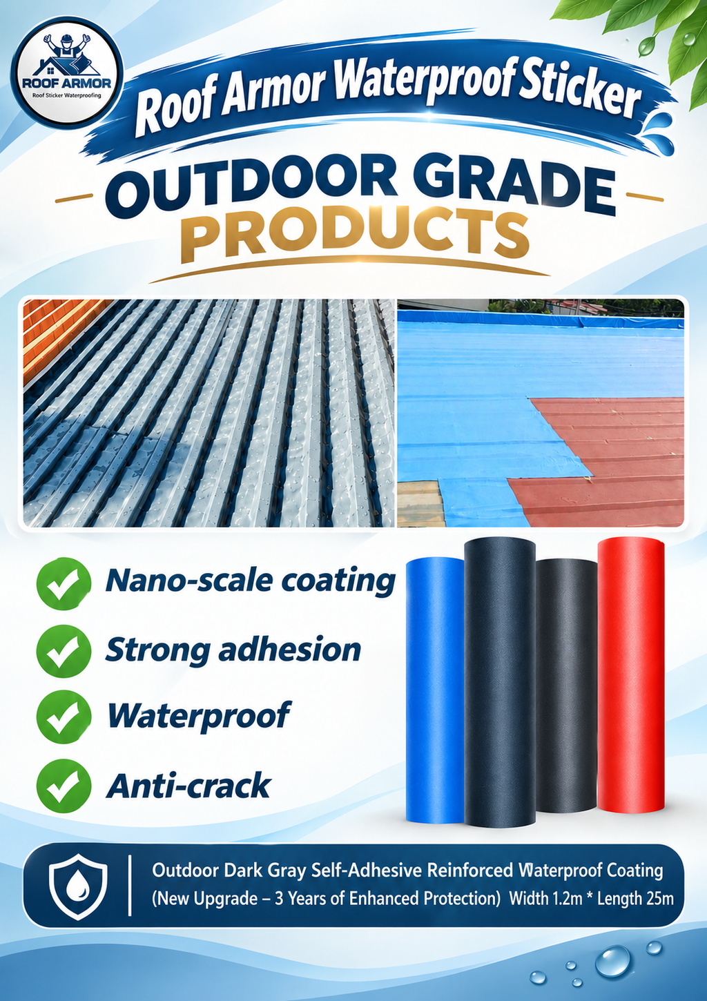 Roof Armor Waterproof Sticker