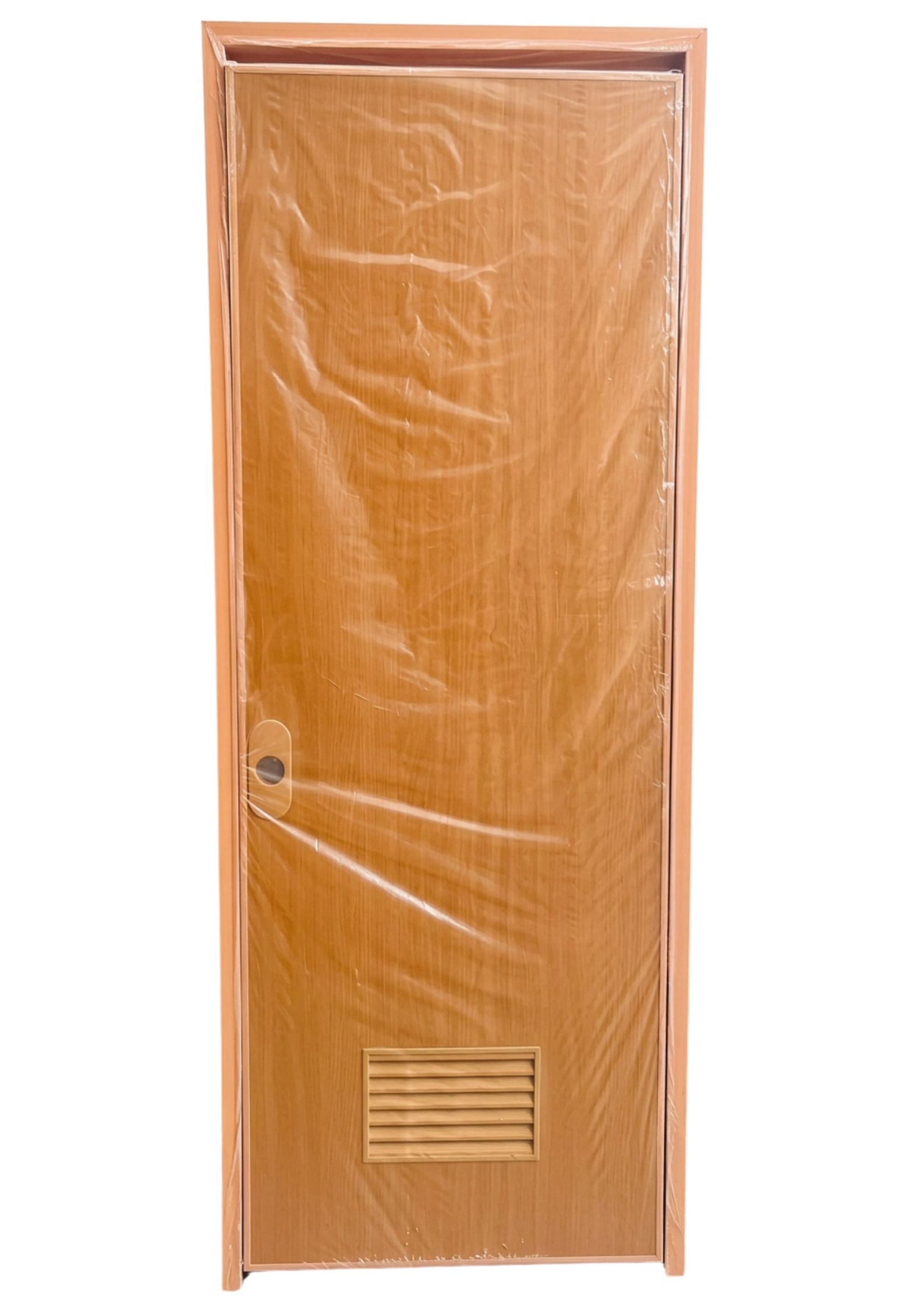 PVC Plastic Door with Jamb (Plain or with Bottom Louver)