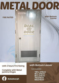 Fire Rated Metal Steel Door with Bottom Louver