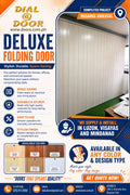 PVC Folding Accordion Door (Deluxe Plain type)