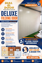 PVC Folding Accordion Door (Deluxe Plain type)