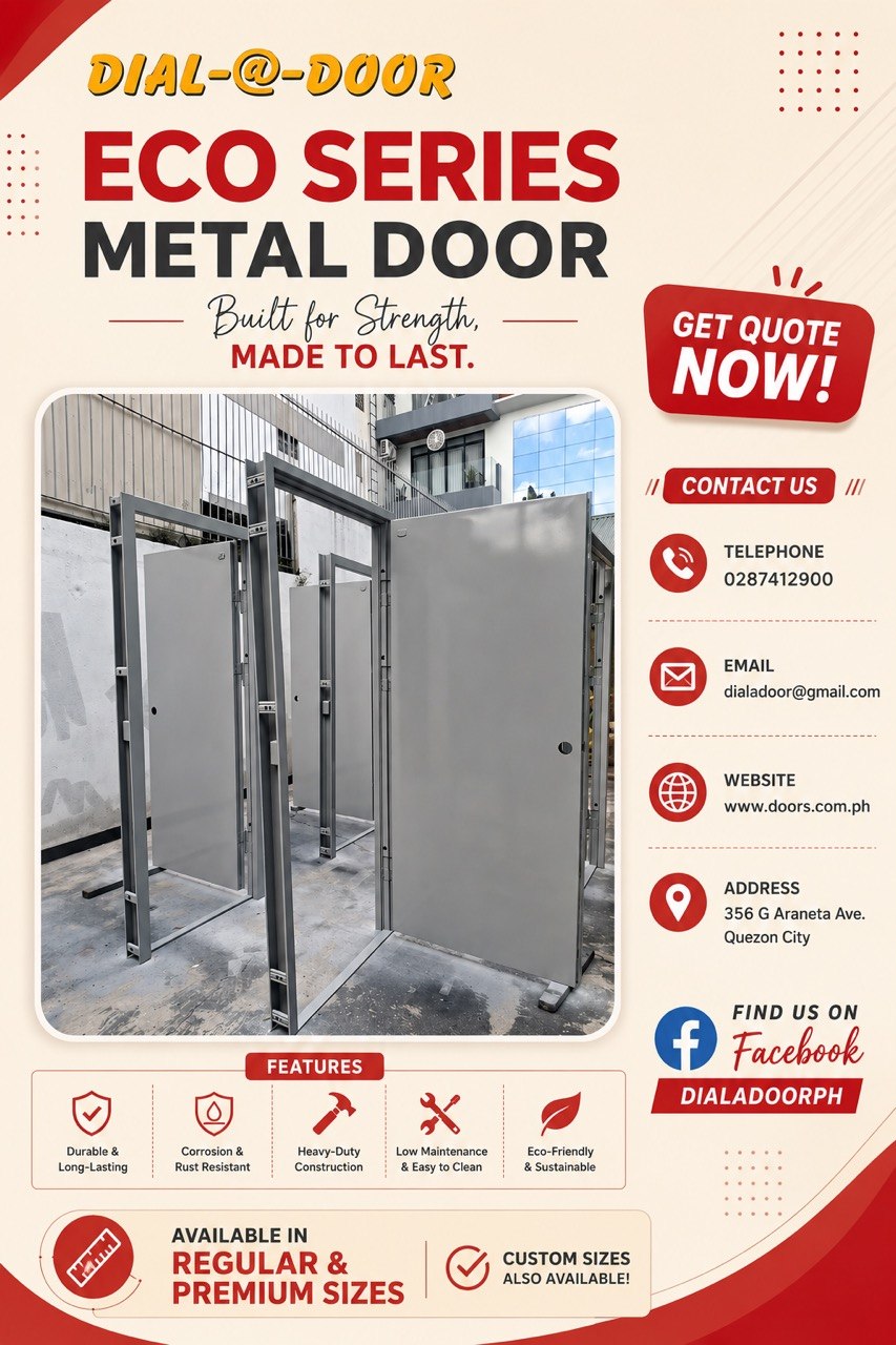 Metal Steel Door Ordinary (Plain Design)