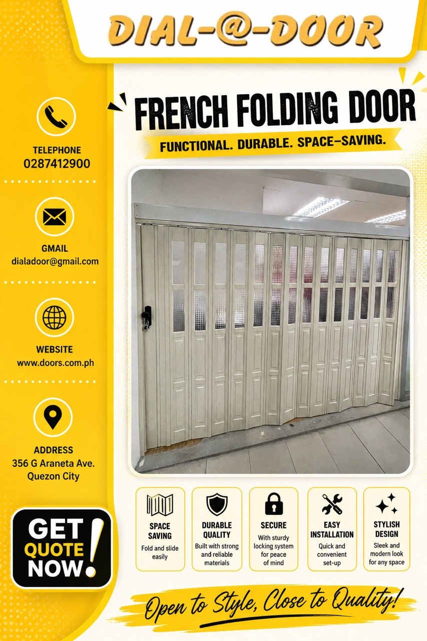 PVC Folding Accordion Door (French type)