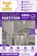 PVC Plastic Toilet Cubicle Partition