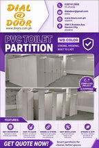 PVC Plastic Toilet Cubicle Partition