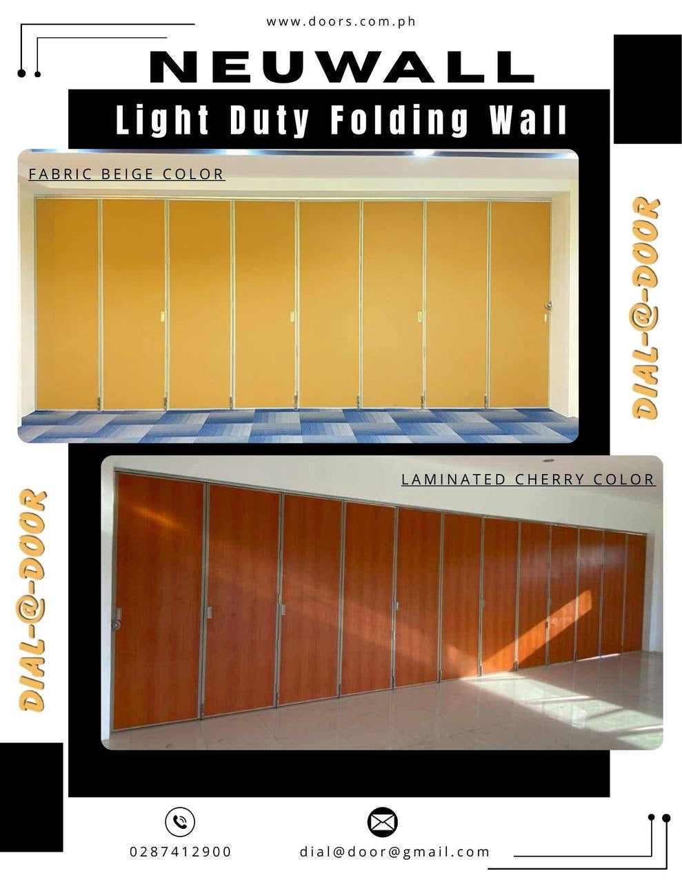 Neuwall Light Duty Folding Wall Partition