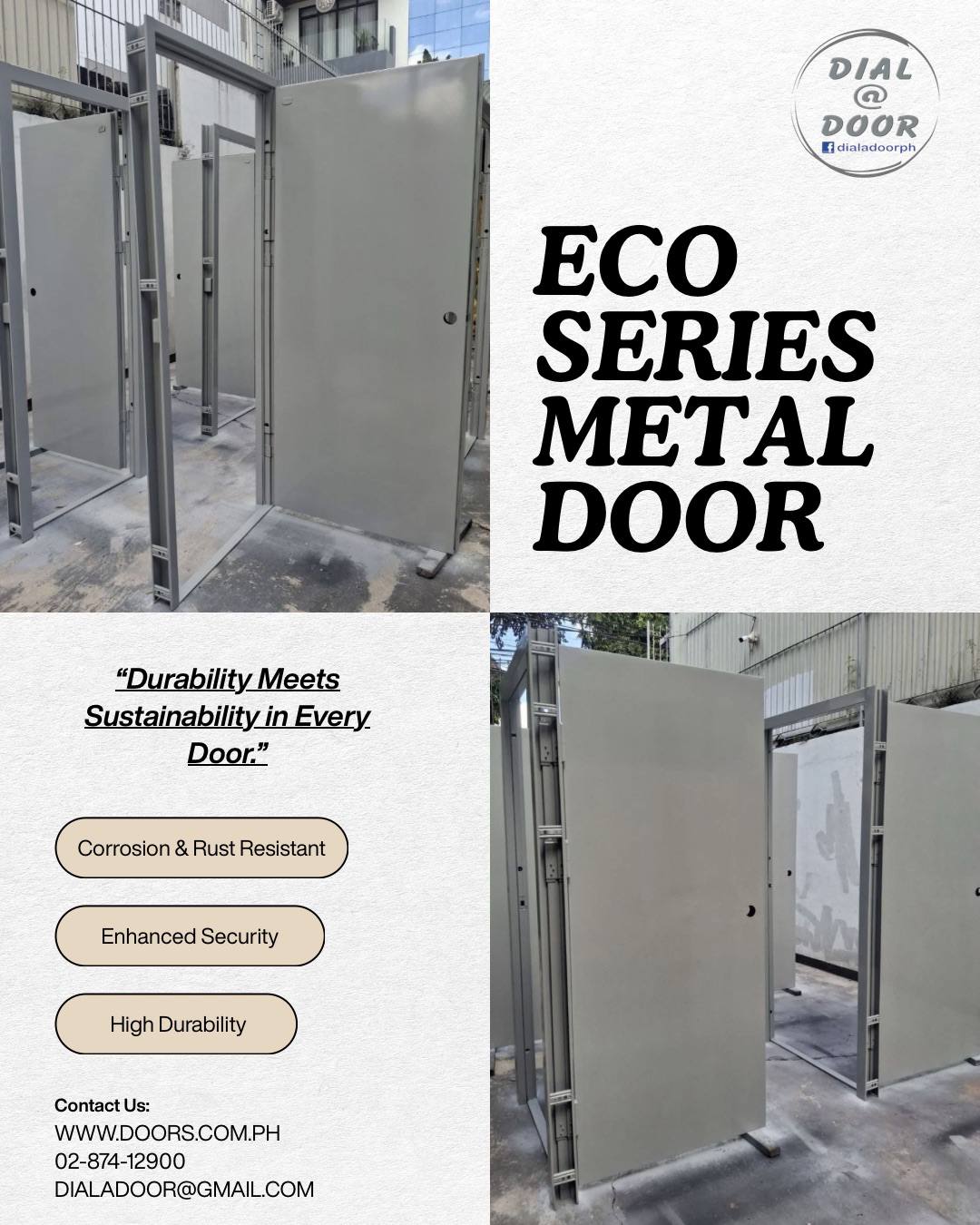Metal Steel Door Ordinary (Plain Design)
