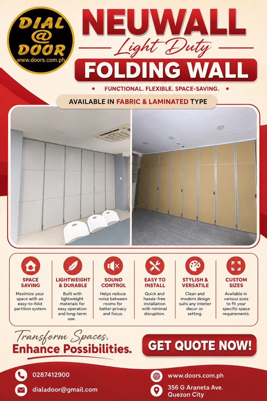 Neuwall Light Duty Folding Wall Partition