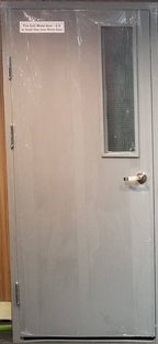 Fire Rated Metal Steel Door with Wired View Glass