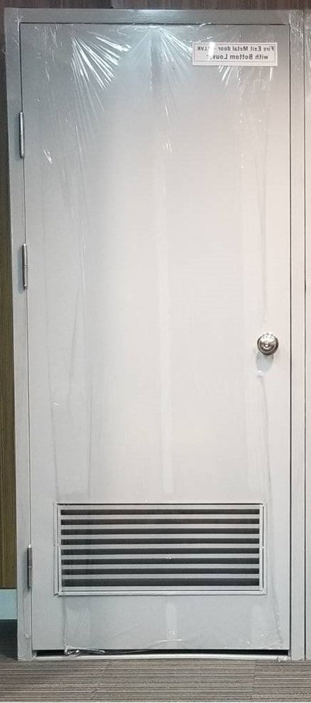 Fire Rated Metal Steel Door with Bottom Louver