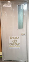 Fire Rated Metal Steel Door with Wired View Glass