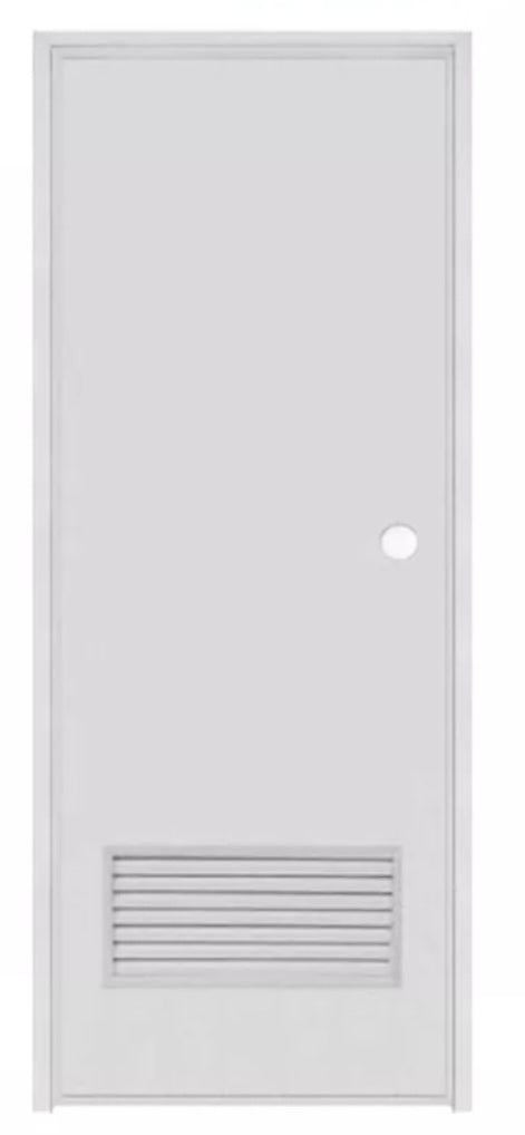 PVC Plastic Door with Jamb (Plain or with Bottom Louver)